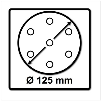 Festool Netzschleifmittel	STF D125 P100 GR NET/50 125 mm / 50 Stk. ( 203295 )