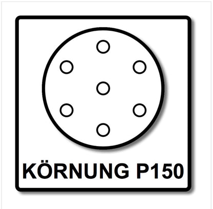 Festool STF D125 P150 GR NET/50 Netzschleifmittel Granat Net ( 203297 ) für RO 125, ES 125, ETS 125, ETSC 125, ES-ETS 125, ES-ETSC 125, ETS EC 125, LEX 125