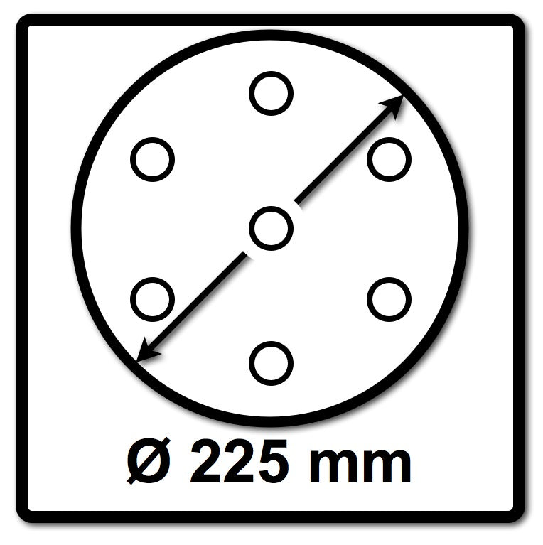 Festool Netzschleifmittel	STF D225 P80 Granat Net/25 225 mm / 25 Stk.( 203312 )