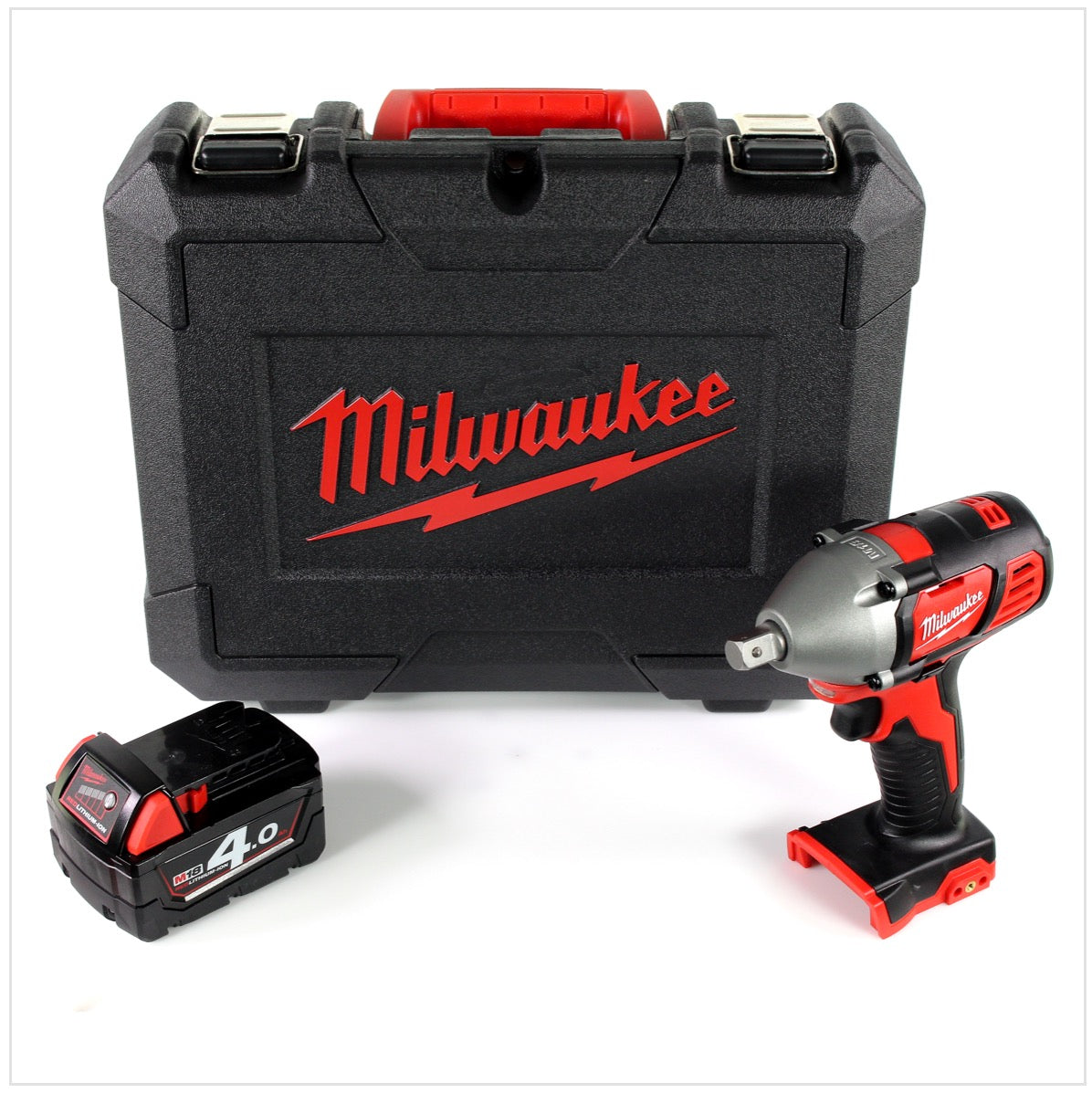 Milwaukee M18 BIW12 18 V Li-Ion Akku 1/2" Schlagschrauber + 1x 4 Ah Akku im Werkzeug Koffer - Toolbrothers