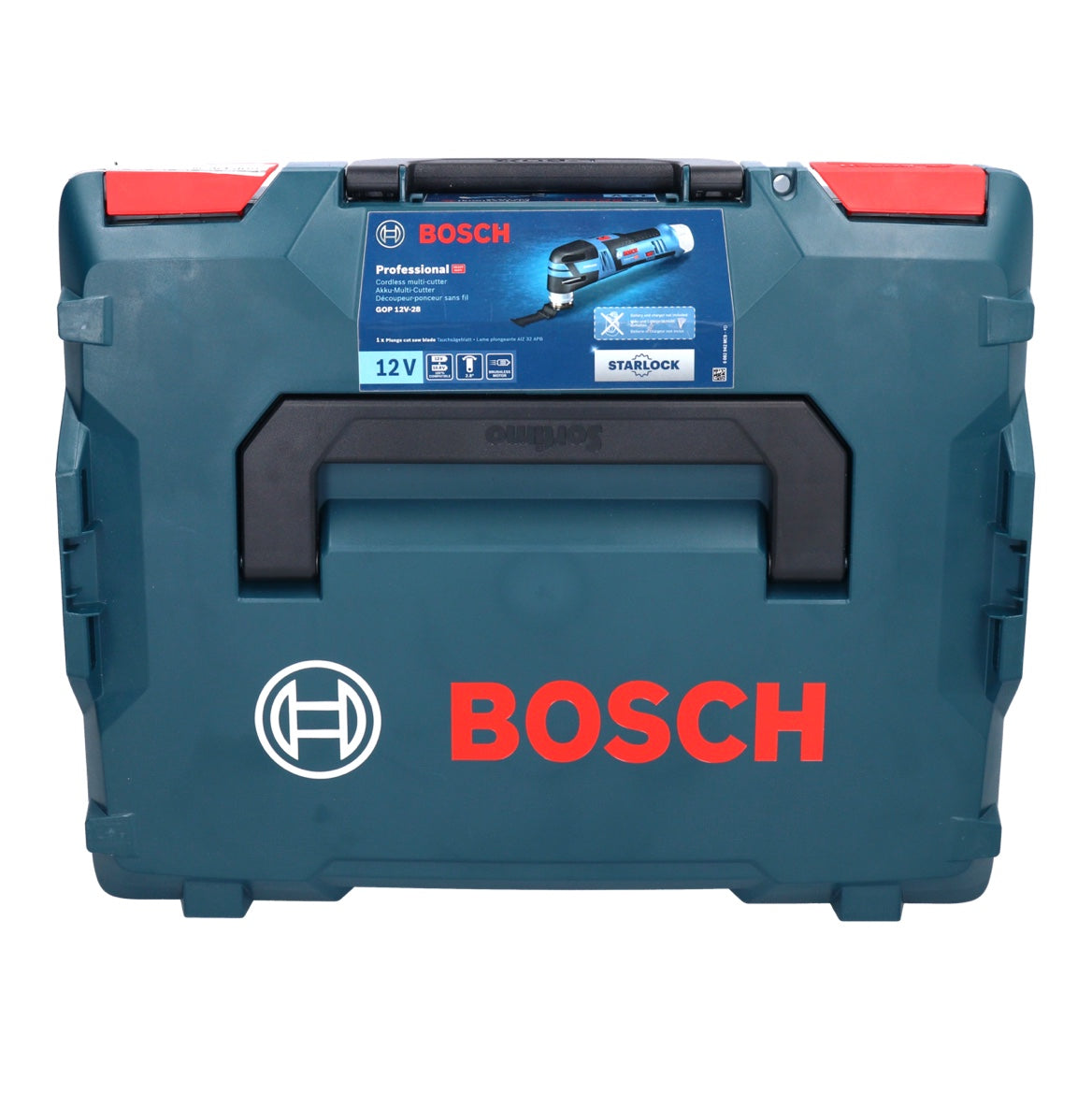 Bosch GOP 12V-28 Professional Akku Multi Cutter 12 V Brushless + 1x Akku 3,0 Ah + Ladegerät + L-Boxx