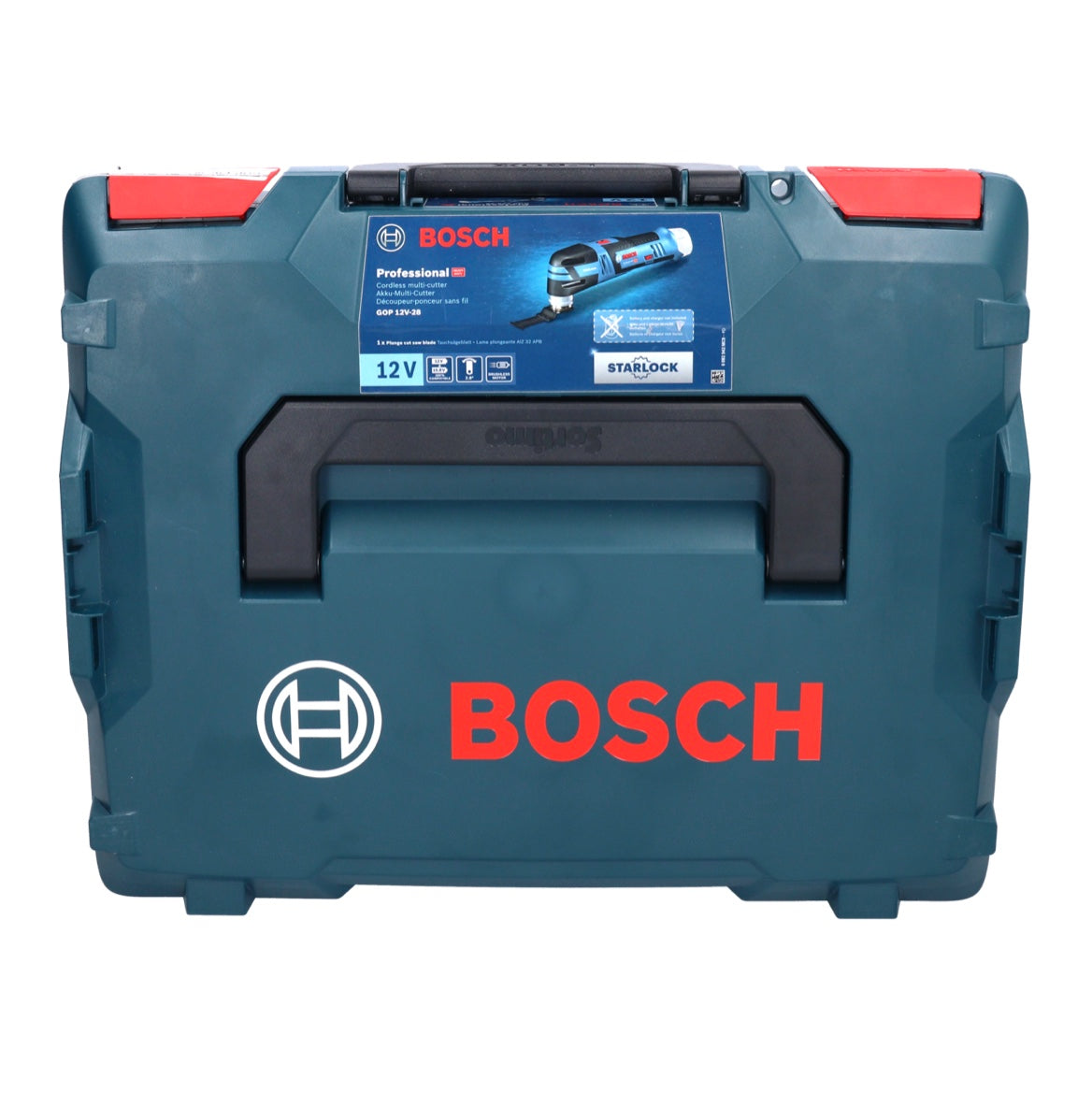 Bosch GOP 12V-28 Professional Akku Multi Cutter 12 V Brushless + 2x Akku 3,0 Ah + Ladegerät + L-Boxx
