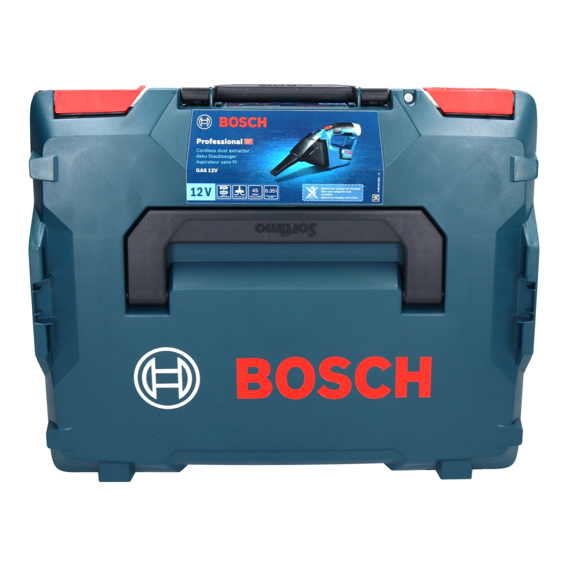 Bosch GAS 12V Professional Akku Staubsauger 12 V 0,35 l + 1x Akku 3,0 Ah + L-Boxx - ohne Ladegerät