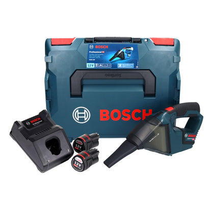 Bosch GAS 12V Professional Akku Staubsauger 12 V 0,35 l + 2x Akku 3,0 Ah + Ladegerät + L-Boxx - Toolbrothers