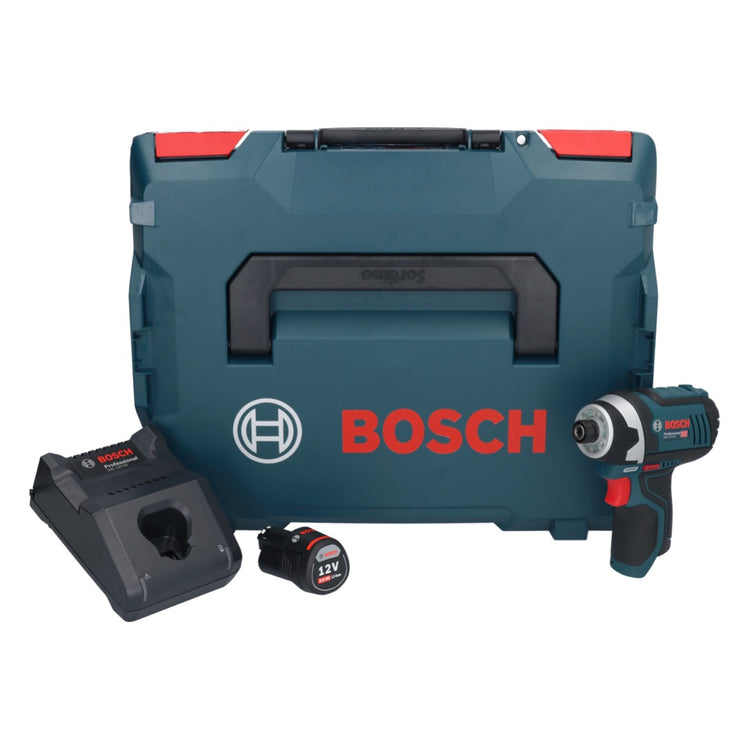 Bosch GDR 12V-105 Professional Akku Drehschlagschrauber 12 V 105 Nm 1/4" + 1x Akku 3,0 Ah + Ladegerät + L-Boxx - Toolbrothers