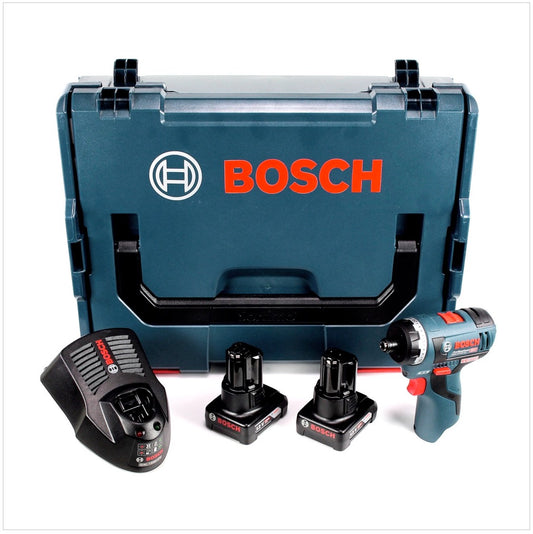 Bosch GSR 12V-20 HX Akku Bohrschrauber 12V 20Nm in L-Boxx + 2x 6,0Ah Akku + Ladegerät - Toolbrothers