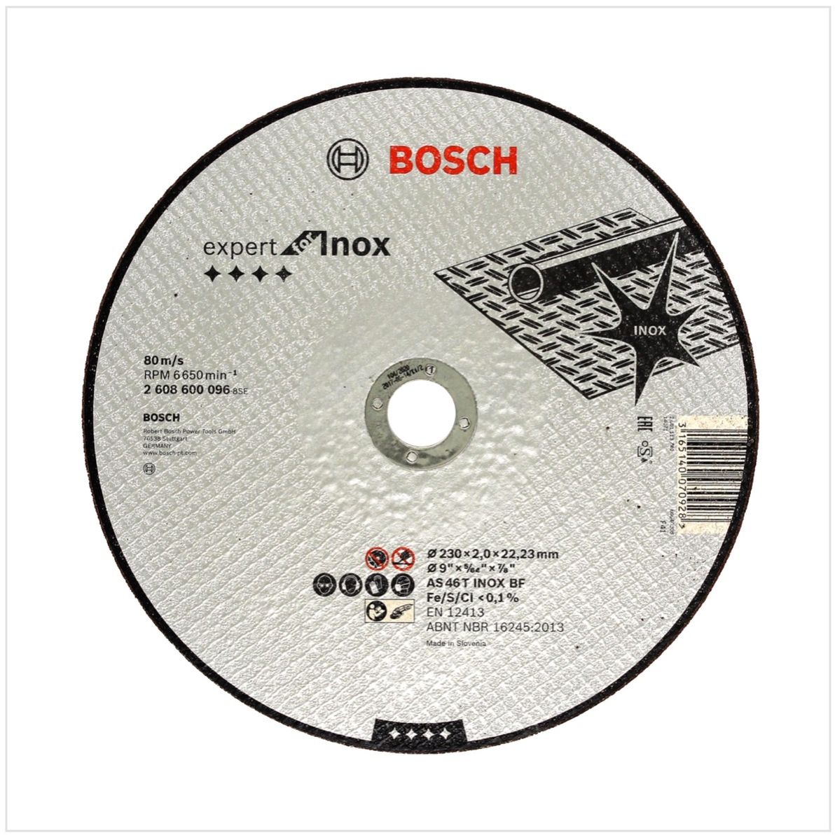 Bosch Professional GWS 22-230 JH 2200 W 230 mm Winkelschleifer + 25x Bosch AS 46 T INOX BF Trennscheibe - Toolbrothers