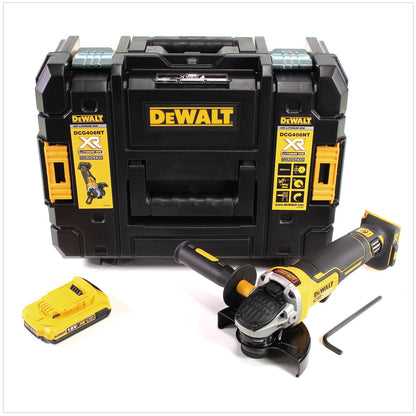 DeWalt DCG 406 NT Akku Winkelschleifer 18V 125mm Brushless + 1x Akku 2,0Ah + TSTAK - ohne Ladegerät - Toolbrothers