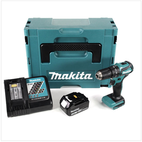 Makita DHP 483 RF1J Akku Schlagbohrschrauber 18 V 40Nm im Makpac + 1x 3,0 Ah Akku + Ladegerät - Toolbrothers