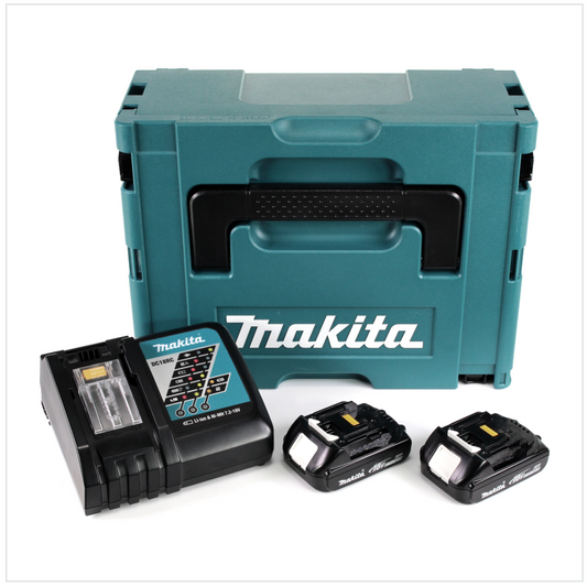 Makita Power Source Kit 18V mit 2x BL1815N Akku 1,5Ah + DC18RC Ladegerät + Makpac - Toolbrothers