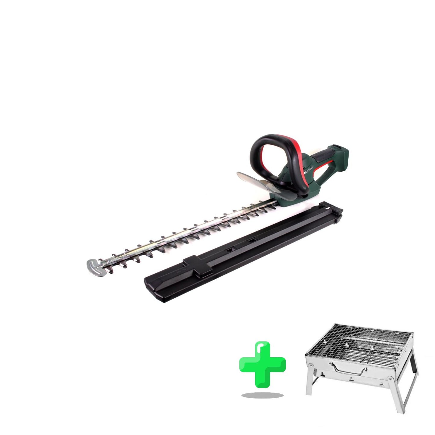 Taille-haie à batterie Metabo AHS 18-55 V 18 V 53 cm Solo (600463850) + barbecue au charbon d'extérieur Toolbrothers