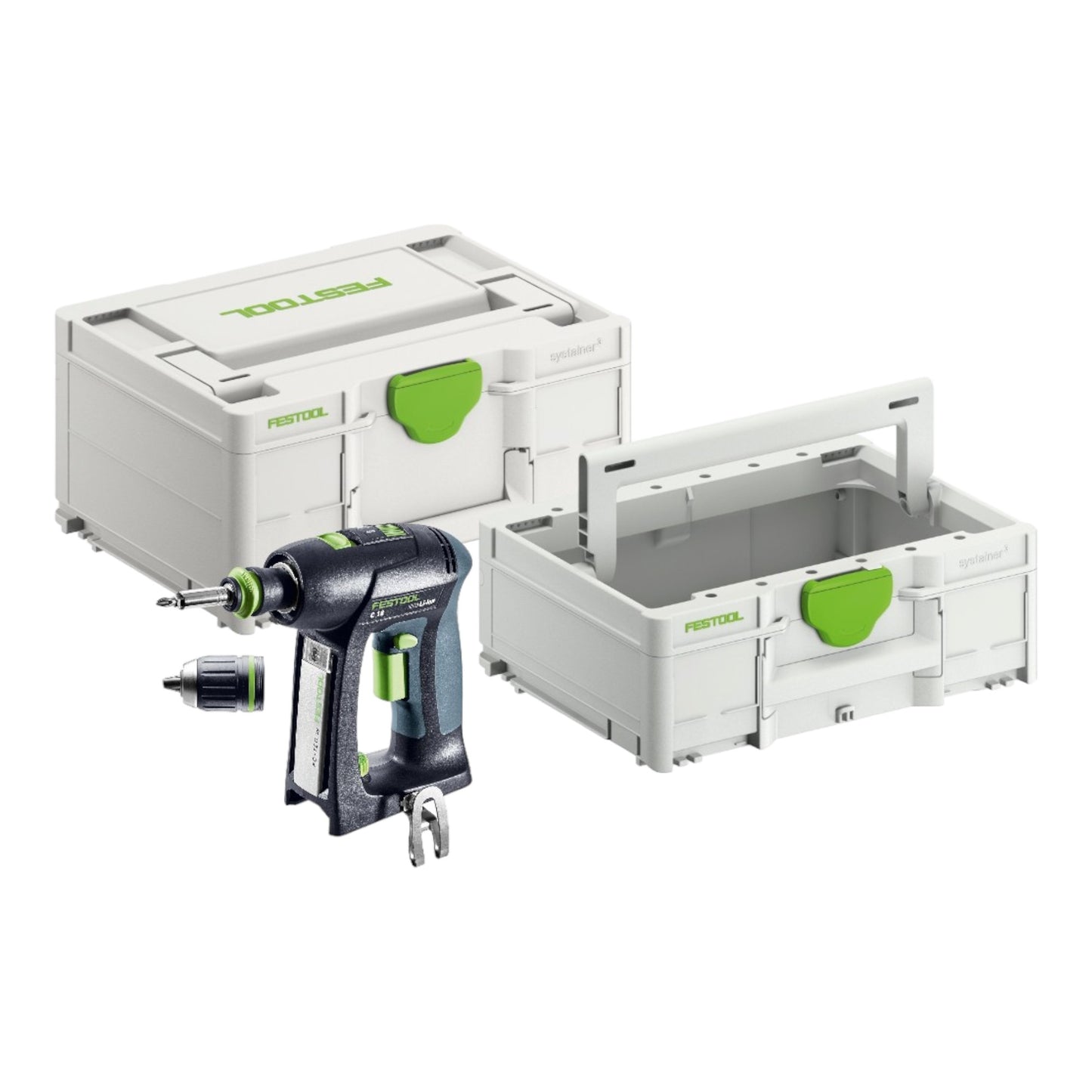 Festool C 18 Basic Akku Bohrschrauber 18 V 45 Nm Brushless Solo + Systainer + Systainer ToolBox SYS3 TB M 137