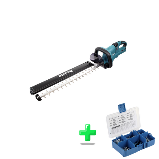 Makita DUH 551 Z Akku Heckenschere 36V ( 2x 18V ) 55cm + KREG Pocket-Hole Schrauben Sortiment 260-teilig ( SK04 )