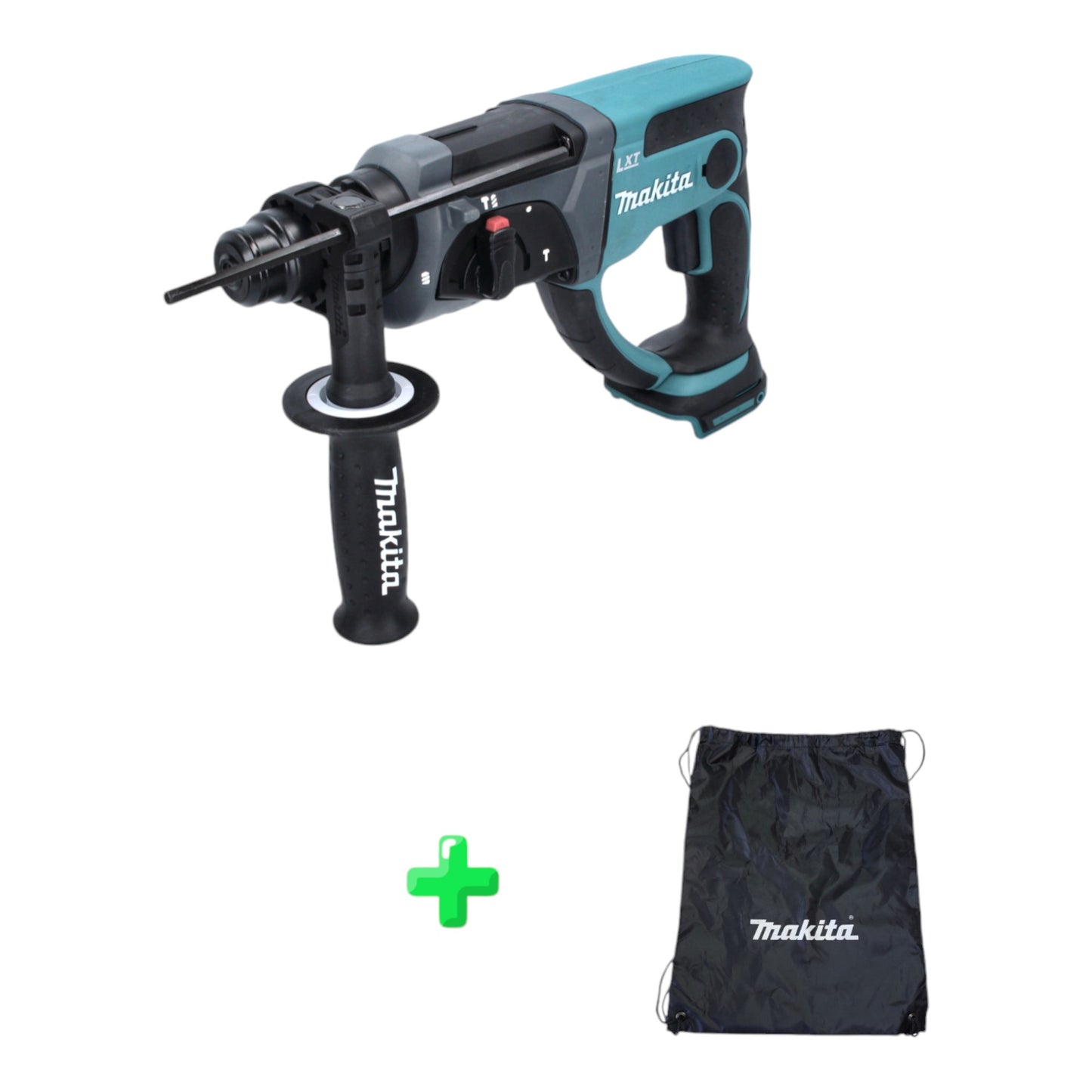 Makita DHR 202 Z Akku Bohrhammer 18 V 1,9 J SDS-Plus Solo + Makita Rucksackbeutel / Zubehörtasche