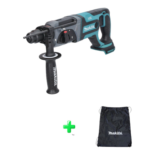 Makita DHR 241 Z Akku Bohrhammer 18 V 2,0 J SDS plus Solo + Makita Rucksackbeutel / Zubehörtasche