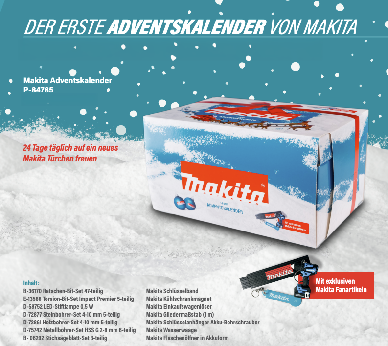 Makita Werkzeug Adventskalender 2024