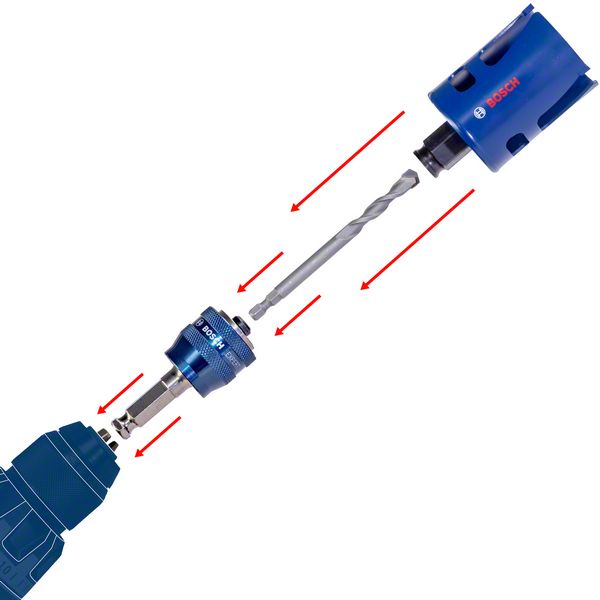 Bosch EXPERT Tough Material Lochsägen Set 20 - 76 mm 14 tlg. ( 2608900447 ) Carbide Universal - Nachfolger von 2608594185