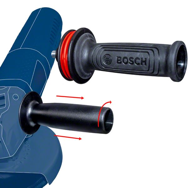 Bosch EXPERT Vibration Control Handgriff M10 169 x 69 mm ( 2608900000 ) für Winkelschleifer - Nachfolger von 2602025171