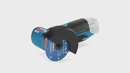 Bosch GWS 12V-76 Akku Winkelschleifer 12V 76mm  Brushless Solo + 2x Trennscheibe - ohne Akku, ohne Ladegerät