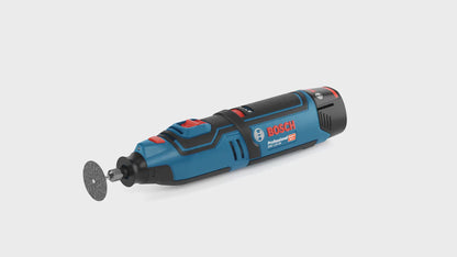 Bosch GRO 12V-35 Professional Akku Rotationswerkzeug 12 V ( 06019C5001 ) + 2x Akku 2,0 Ah + Ladegerät + L-Boxx