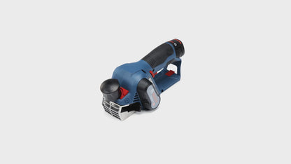 Bosch GHO 12V-20 Professional Akku Hobel 12 V Brushless ( 06015A7001 ) + 2x Akku 3,0 Ah + Ladegerät + L-Boxx