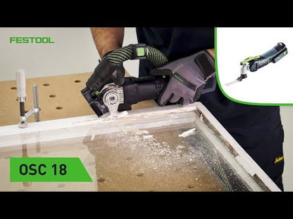 Festool VECTURO OSC 18 E-Basic Outil oxillant sans fil 18V Starlock Max Brushless + Coffret - sans batterie, sans chargeur (576591) (Successeur de 574848)