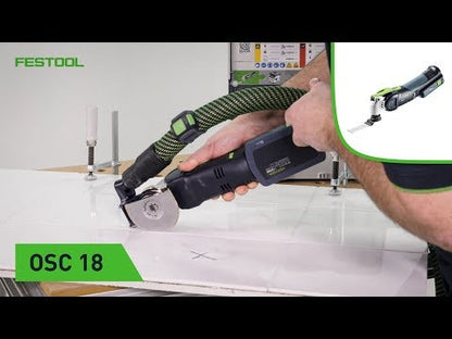 Festool VECTURO OSC 18 E-Basic Set Outil oscillant sans fil 18V Starlock Max Brushless + Accessoires 7 pces + Coffret - sans batterie, sans chargeur (576592) ( Successeur de 574849)