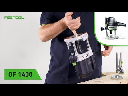 Festool OF 1400 EBQ-Plus + Box-OF-S Oberfräse 1400 W 6 - 12,7 mm ( 576540 ) + 10 tlg. Fräser Set + Systainer