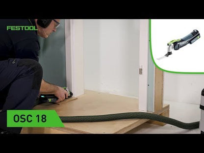 Festool VECTURO OSC 18 E-Basic Set Akku Oszillierer 18 V Starlock Max ( 576592 ) Brushless + 7 tlg. Zubehör Set + Systainer - ohne Akku, ohne Ladegerät ( Nachfolger von 574849 )