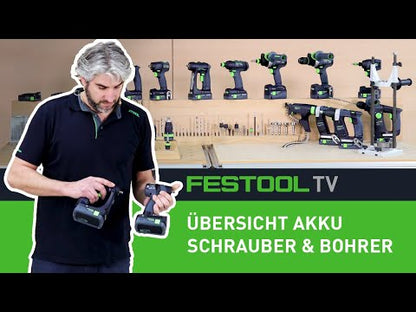 Festool CXS 18-3.0 juego de taladro/atornillador inalámbrico 18 V 40 Nm sin escobillas + 1x batería 3.0 Ah + cargador + Systainer (576884)