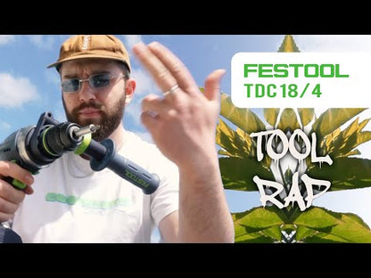 Taladro inalámbrico Festool TDC 18/4 I-Basic 18 V 75 Nm brushless + 1x batería 3.0 Ah + Systainer - sin cargador